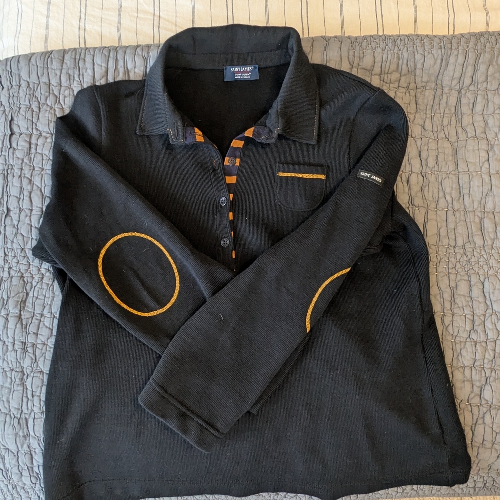 Saint James Nautical Wool Fleece Sweater